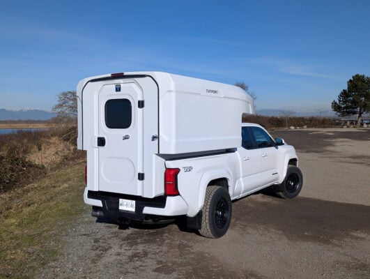 The Tufport T65 on a Toyota Tacoma 4x4 truck
