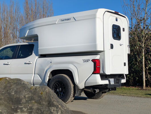 The Tufport T65 on a Toyota Tacoma 4x4 truck
